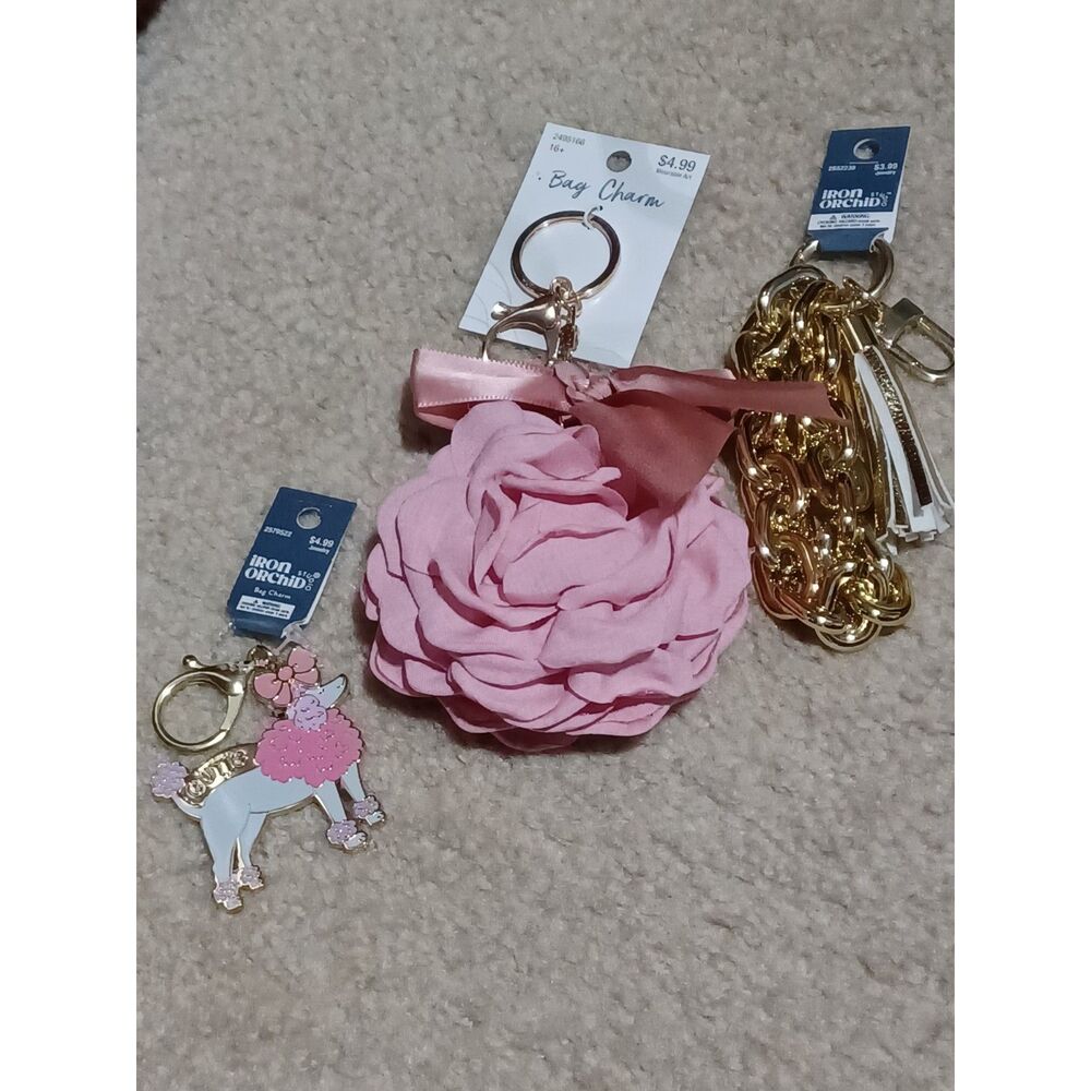 Set of 3 NWT Bag Charms